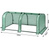WOLTU fóliový skleník PE poloprůhledný 130x60x50 cm 130 g/m² voděodolný, odolný proti povětrnostním vlivům