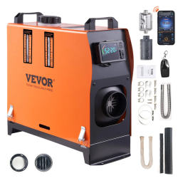 VEVOR Dieselový ohřívač vzduchu All-in-one 12V 5-8KW Bluetooth aplikace LCD pro autokaravany