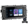 PODOFO 2din Autorádio Ford Galaxy Focus Mondeo S-Max Galaxy C-Max Focus Kuga, GPS Navigace Android
