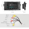 PODOFO 2din Autorádio Ford Galaxy Focus Mondeo S-Max Galaxy C-Max Focus Kuga, GPS Navigace Android