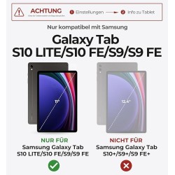 Pouzdro Dexnor s klávesnicí pro Samsung Galaxy Tab S10 Lite/S10 FE/S9 FE 10.9"/S9 11"