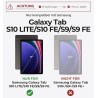 Pouzdro Dexnor s klávesnicí pro Samsung Galaxy Tab S10 Lite/S10 FE/S9 FE 10.9"/S9 11"