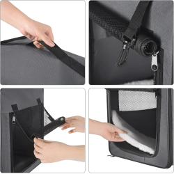 EUGAD 0339GL Skládací box na psa Š 74 x V 56 x H 49 cm