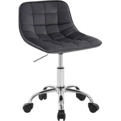 Kancelářská židle WOLTU s kolečky, ergonomická, pracovní židle, otočná židle, samet