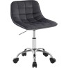 Kancelářská židle WOLTU s kolečky, ergonomická, pracovní židle, otočná židle, samet