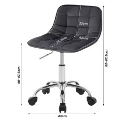 Kancelářská židle WOLTU s kolečky, ergonomická, pracovní židle, otočná židle, samet