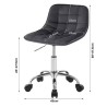 Kancelářská židle WOLTU s kolečky, ergonomická, pracovní židle, otočná židle, samet