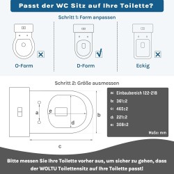 Sedátko na WC Woltu, automatické sklápění