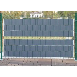 WOLTU plotové pletivo na ochranu soukromí 450 g/m² z PVC s dvojitým drátěným pletivem, antracitové