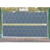 WOLTU plotové pletivo na ochranu soukromí 450 g/m² z PVC s dvojitým drátěným pletivem, antracitové