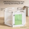 Puppy Playpen, skládací psí ohrádka s dvířky, štěněcí ohrádka do bytu, robustní a hladká, snadná instalace, (130x65x80cm)