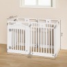 Puppy Playpen, skládací psí ohrádka s dvířky, štěněcí ohrádka do bytu, robustní a hladká, snadná instalace, (130x65x80cm)